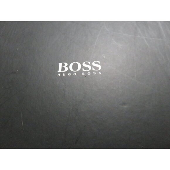 Hugo Boss Matano S Embossed Black Italian Leather Wingtip Derby Oxfords size 9 - Picture 12 of 12